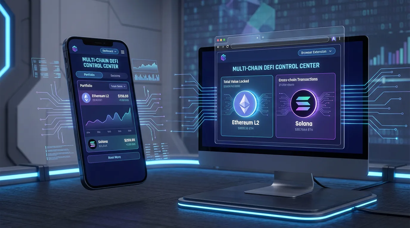 Multi-chain DeFi control center