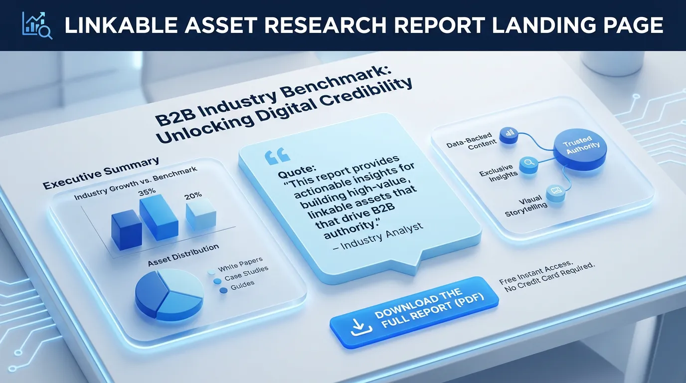 Linkable Asset Research Report Landing Page