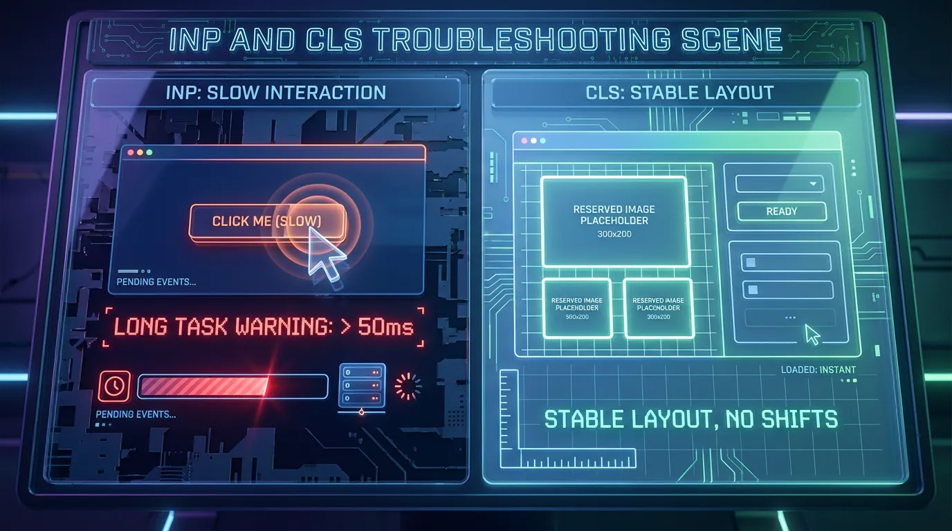 INP and CLS Troubleshooting Scene
