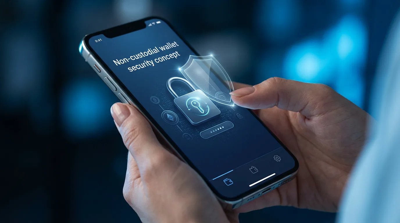 Non-custodial wallet security concept