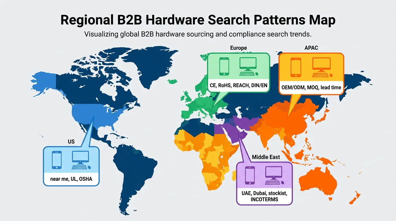 Regional B2B Hardware Search Patterns Map