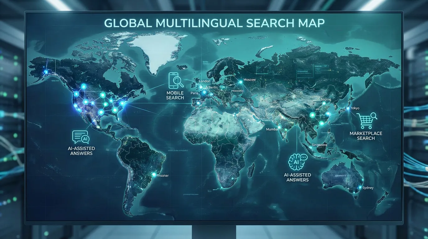 Global Multilingual Search Map