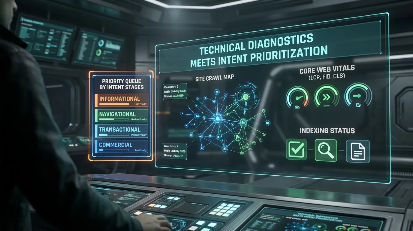 Technical diagnostics meets intent prioritization