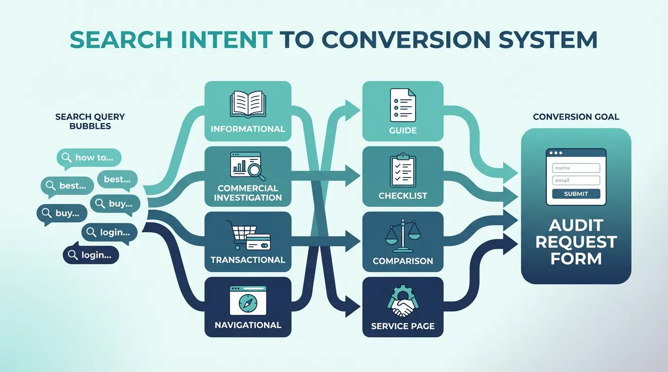Search intent to conversion system