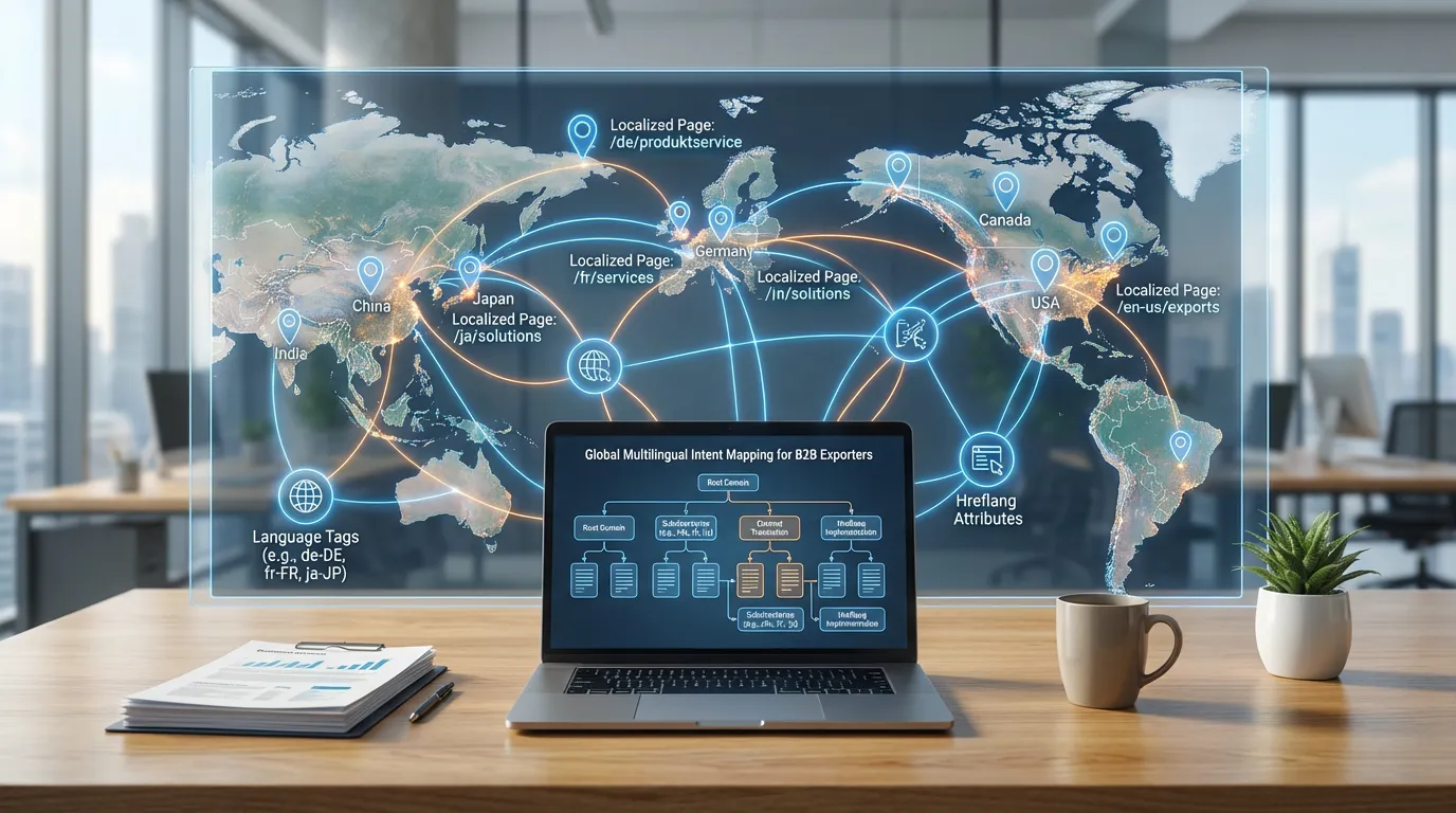 Global multilingual intent mapping for B2B exporters