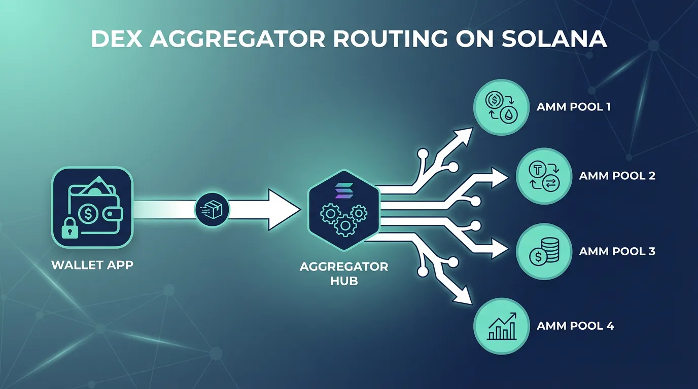 DEX aggregator routing on Solana