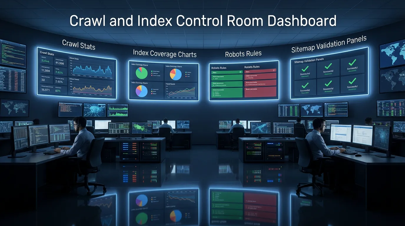 Crawl and Index Control Room Dashboard