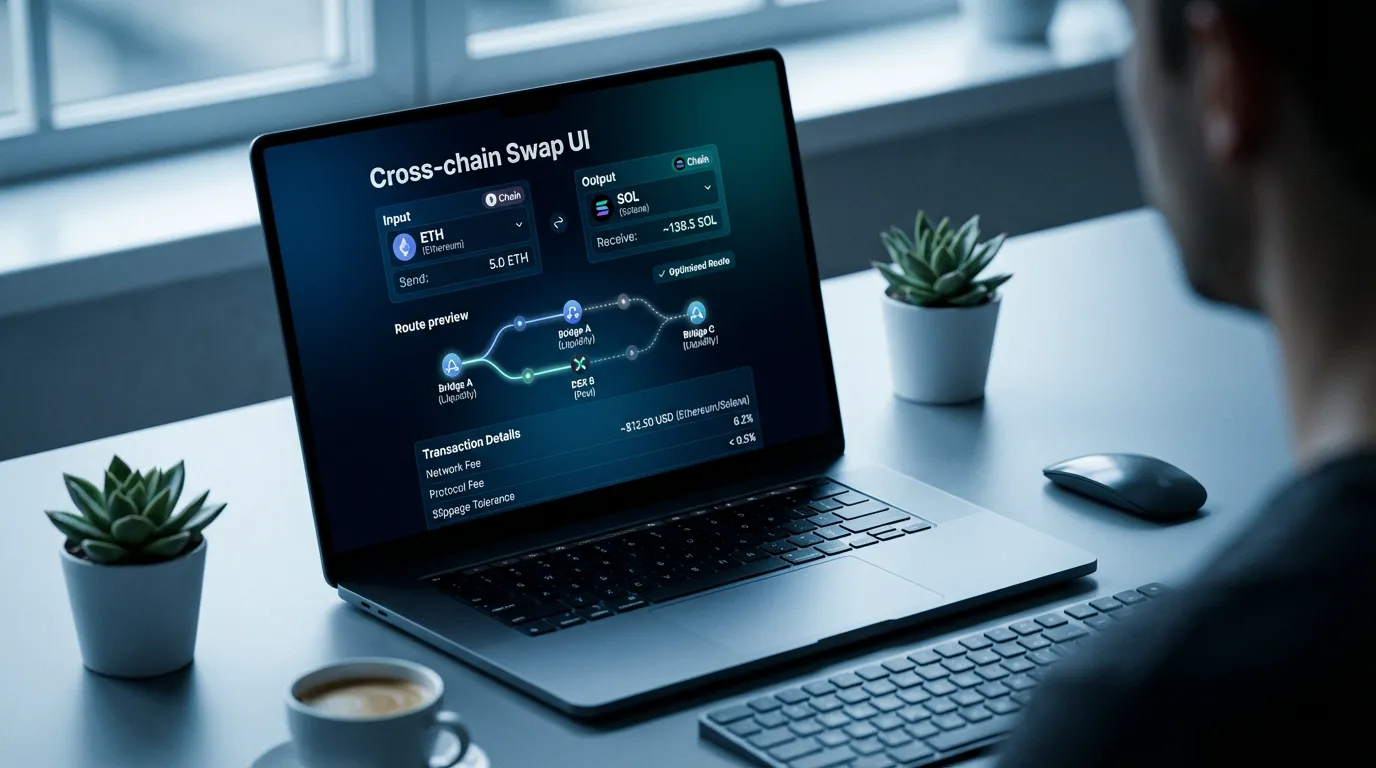 Cross-chain Swap UI on Desktop