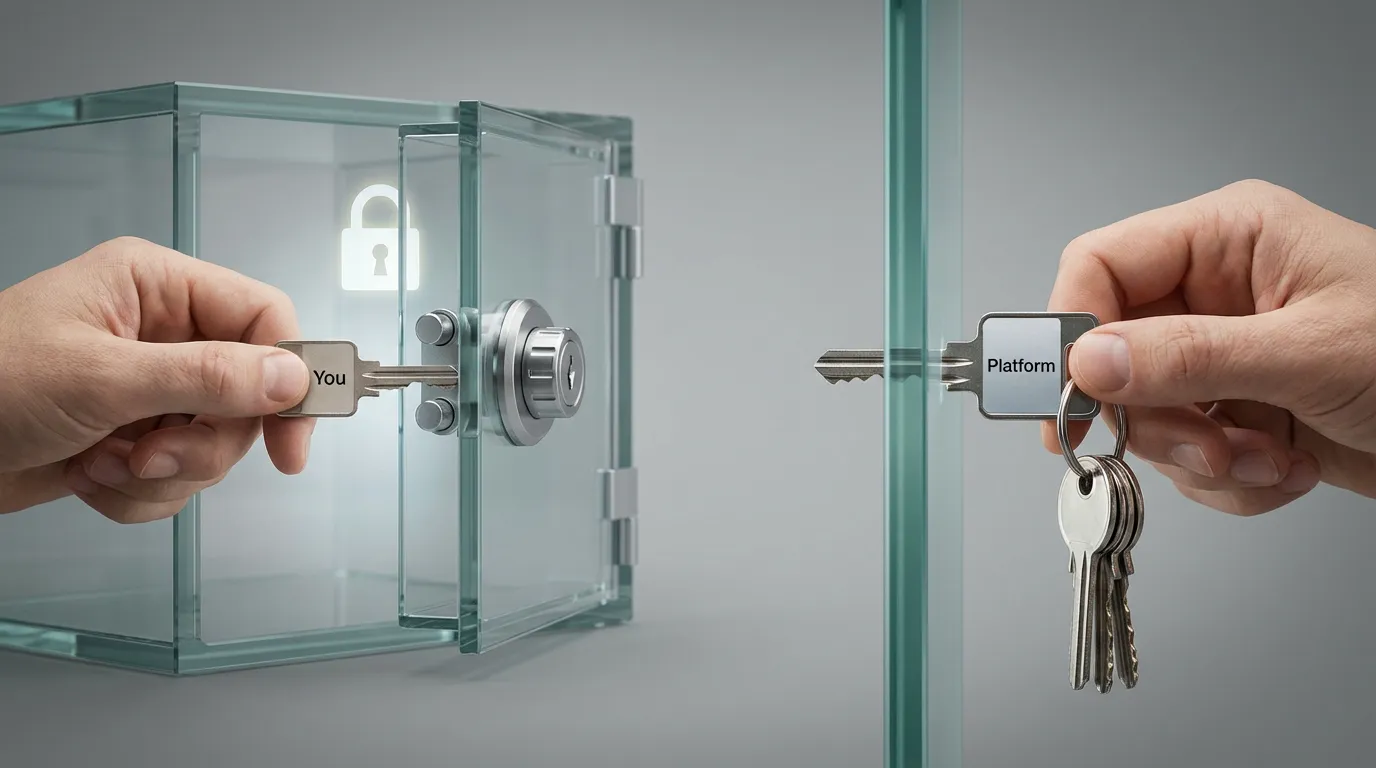 Self-custody vs custodial concept