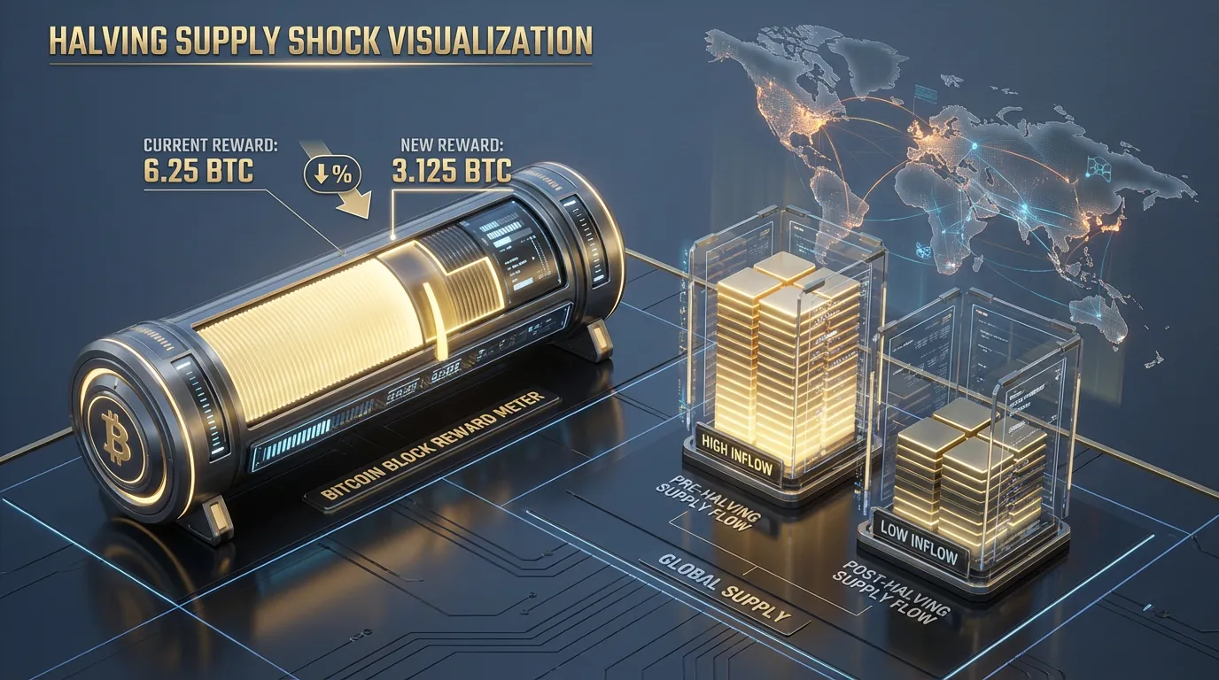 Halving Supply Shock Visualization