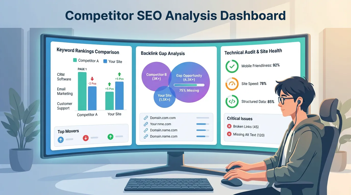 Competitor SEO Analysis Dashboard