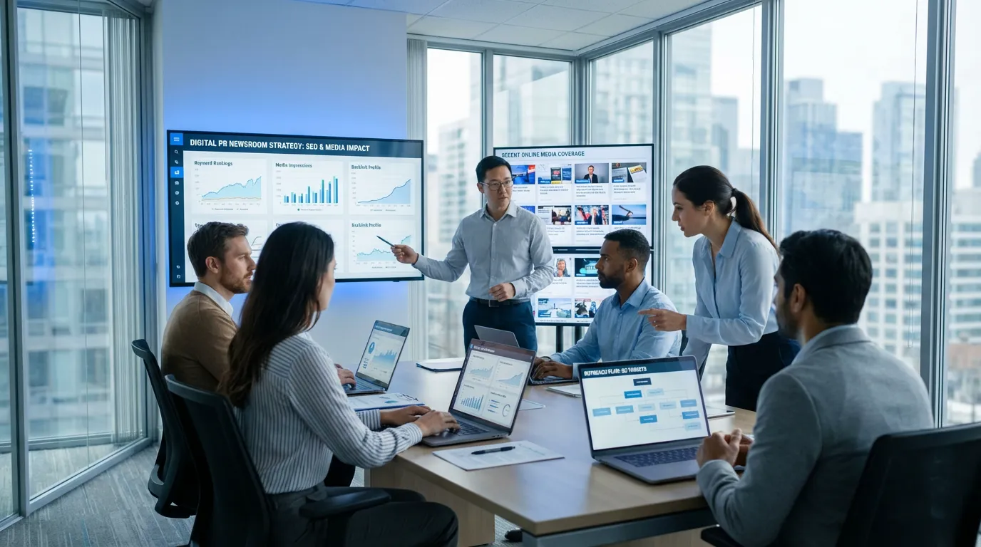 Digital PR newsroom strategy