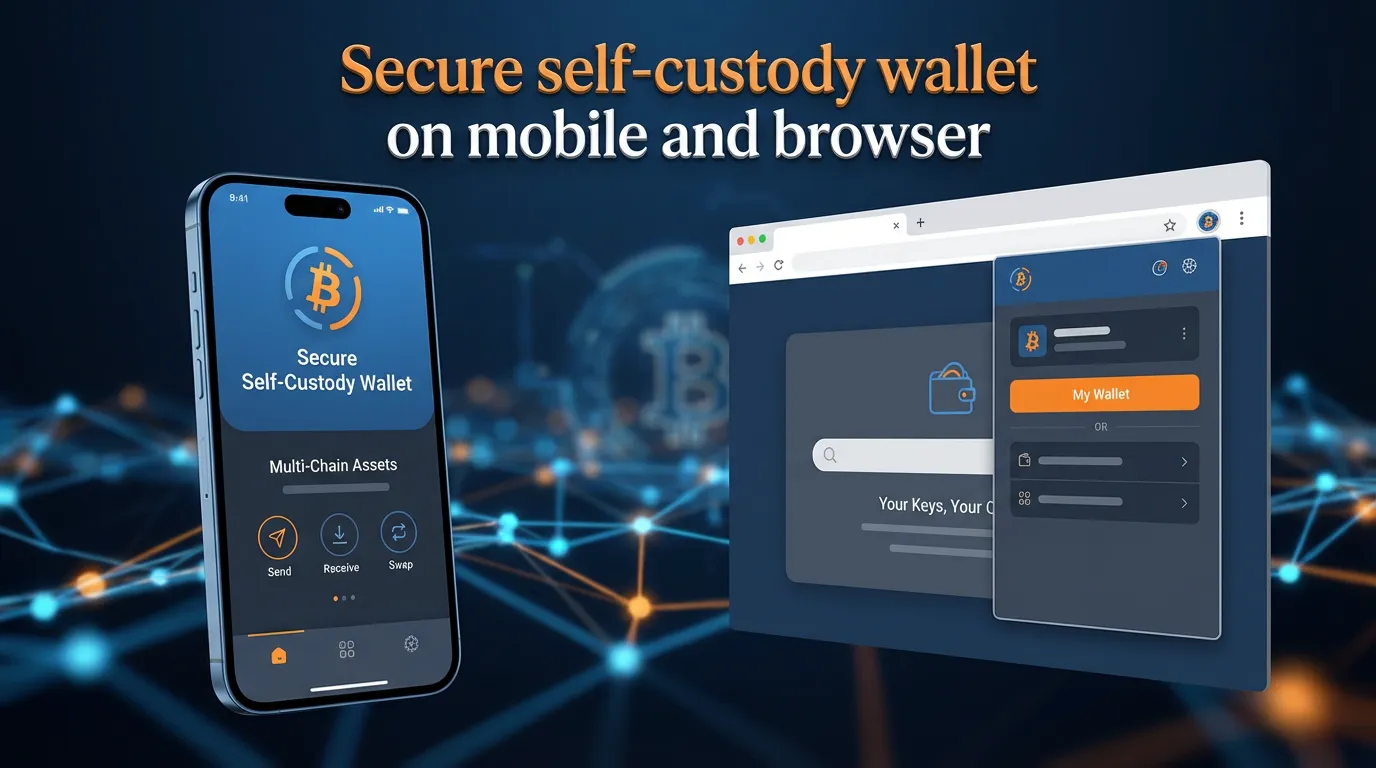 Monedero seguro de autocustodia en dispositivos móviles y navegadores.