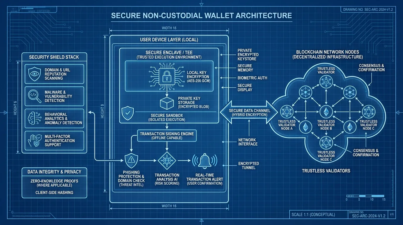 安全的非托管钱包架构