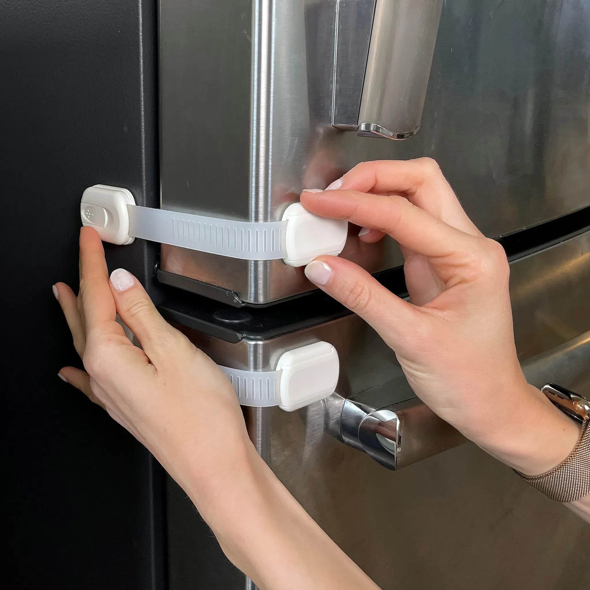 Appliance safety lock close-up