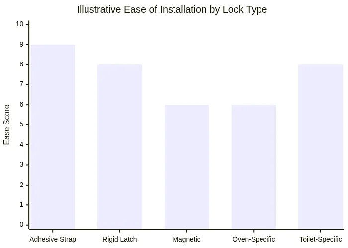 Illustrative Ease of Installation by Lock Type