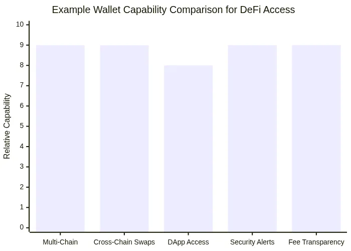 Example Wallet Capability Comparison for DeFi Access