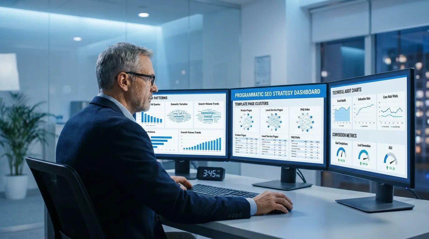 Programmatic SEO strategy dashboard