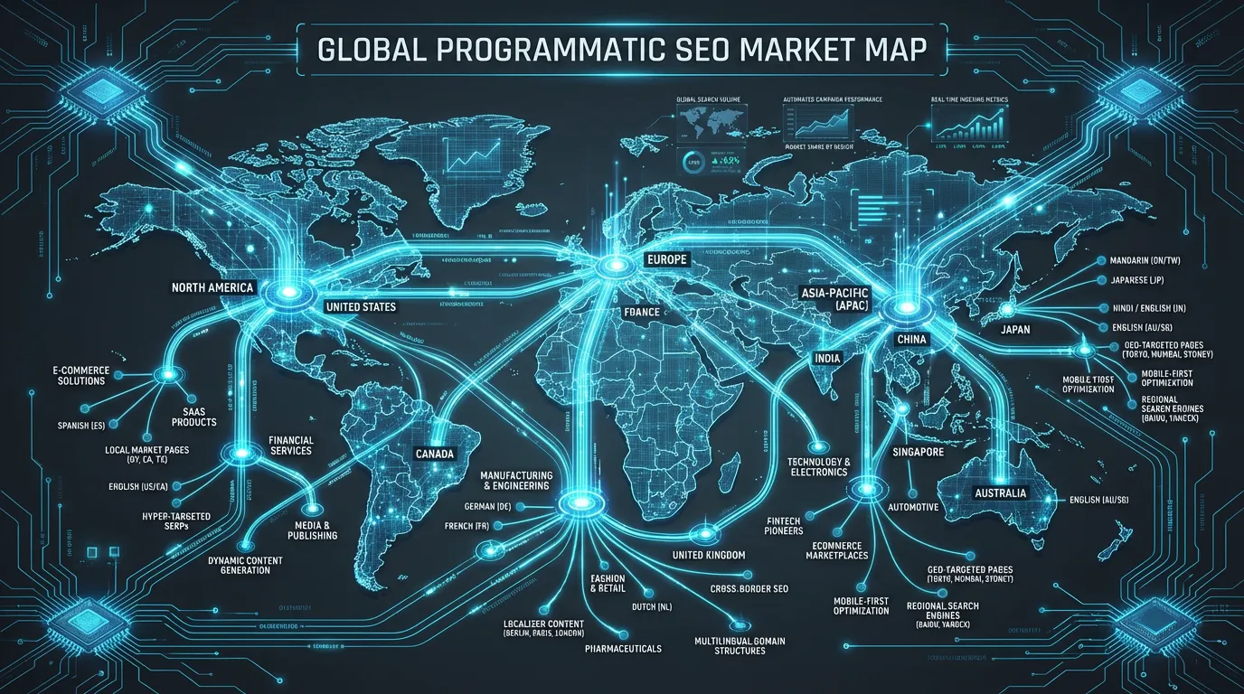 Global programmatic SEO market map