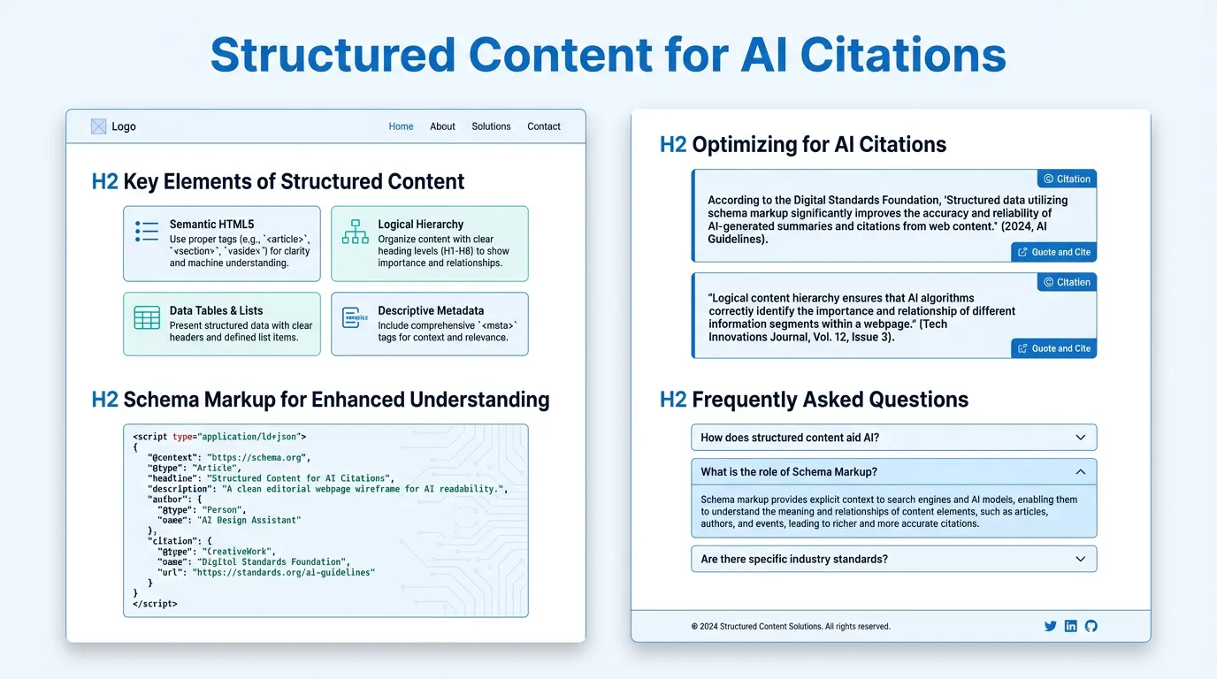 Structured Content for AI Citations