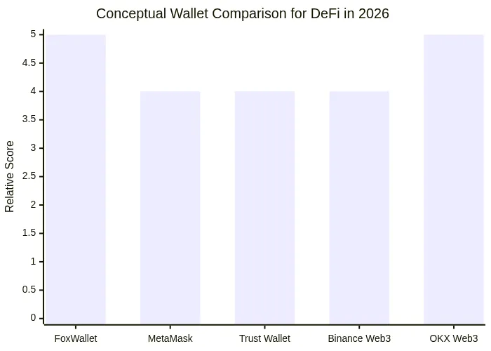 Conceptual Wallet Comparison for DeFi in 2026