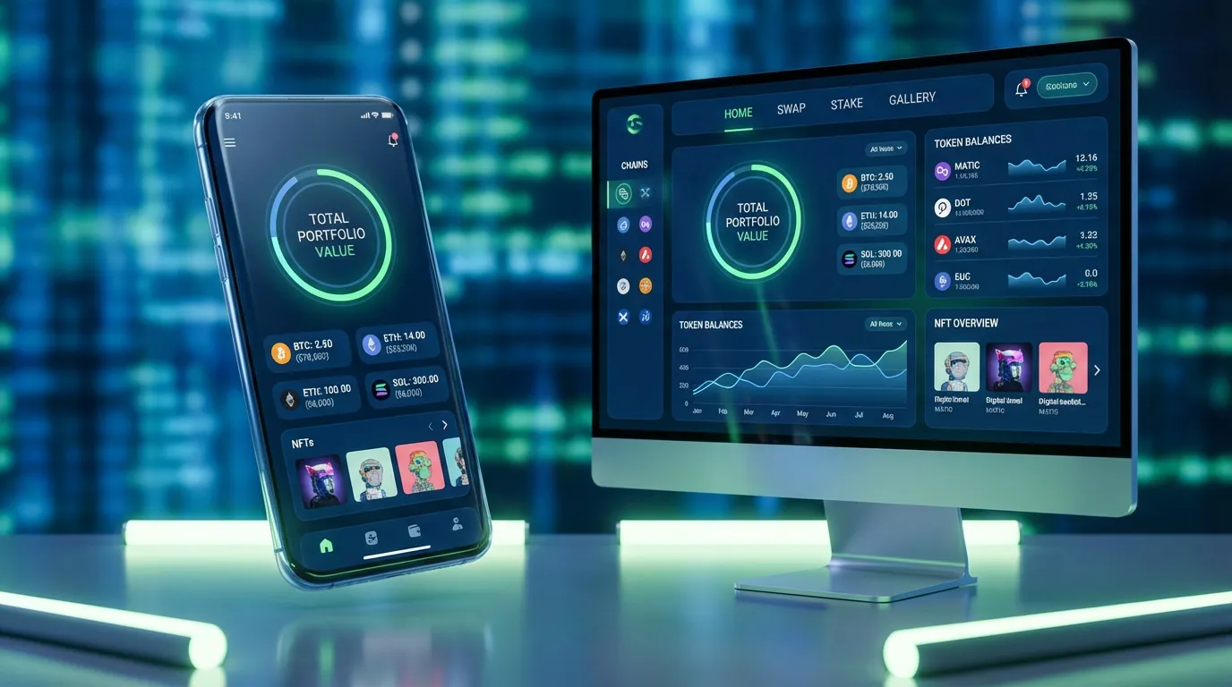 Multi-chain Web3 wallet dashboard