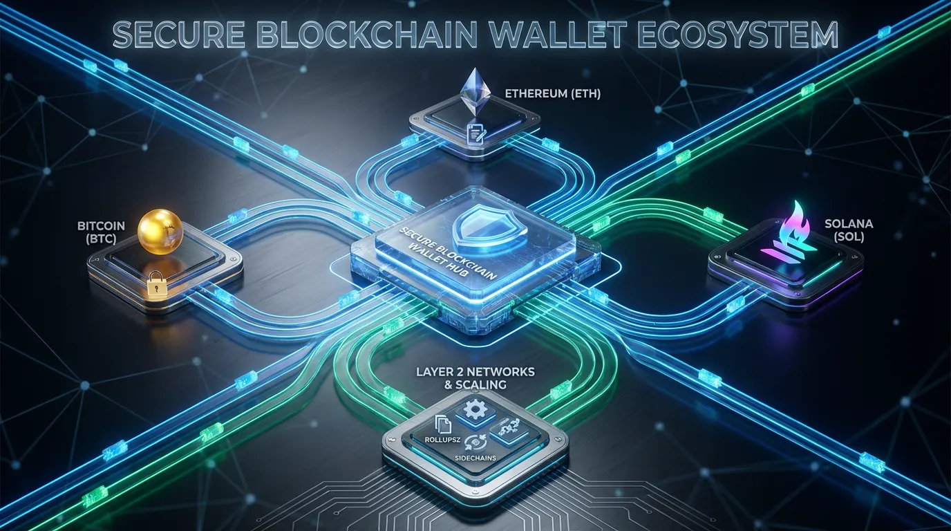 Secure blockchain wallet ecosystem