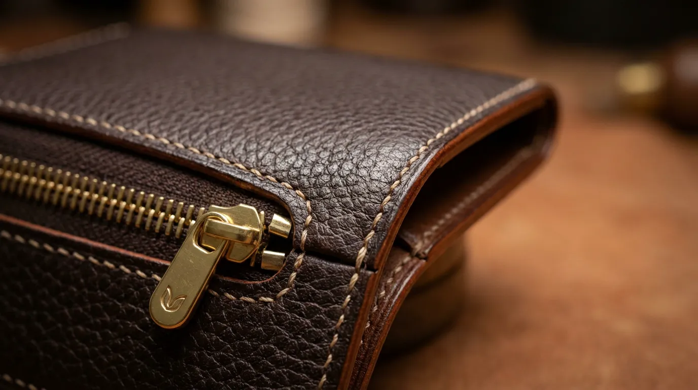 Leather craftsmanship detail