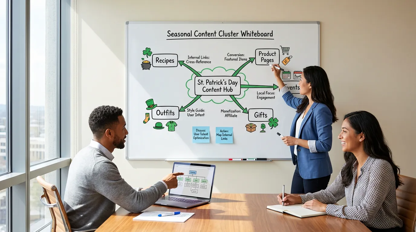 Seasonal Content Cluster Whiteboard