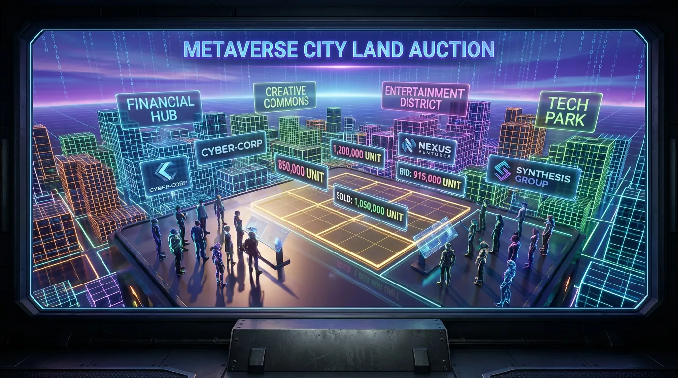 Metaverse City Land Auction