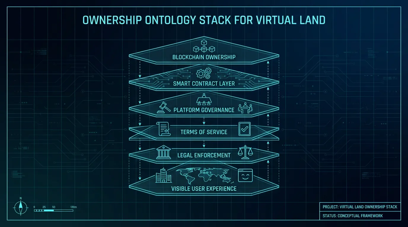 Ownership Ontology Stack for Virtual Land
