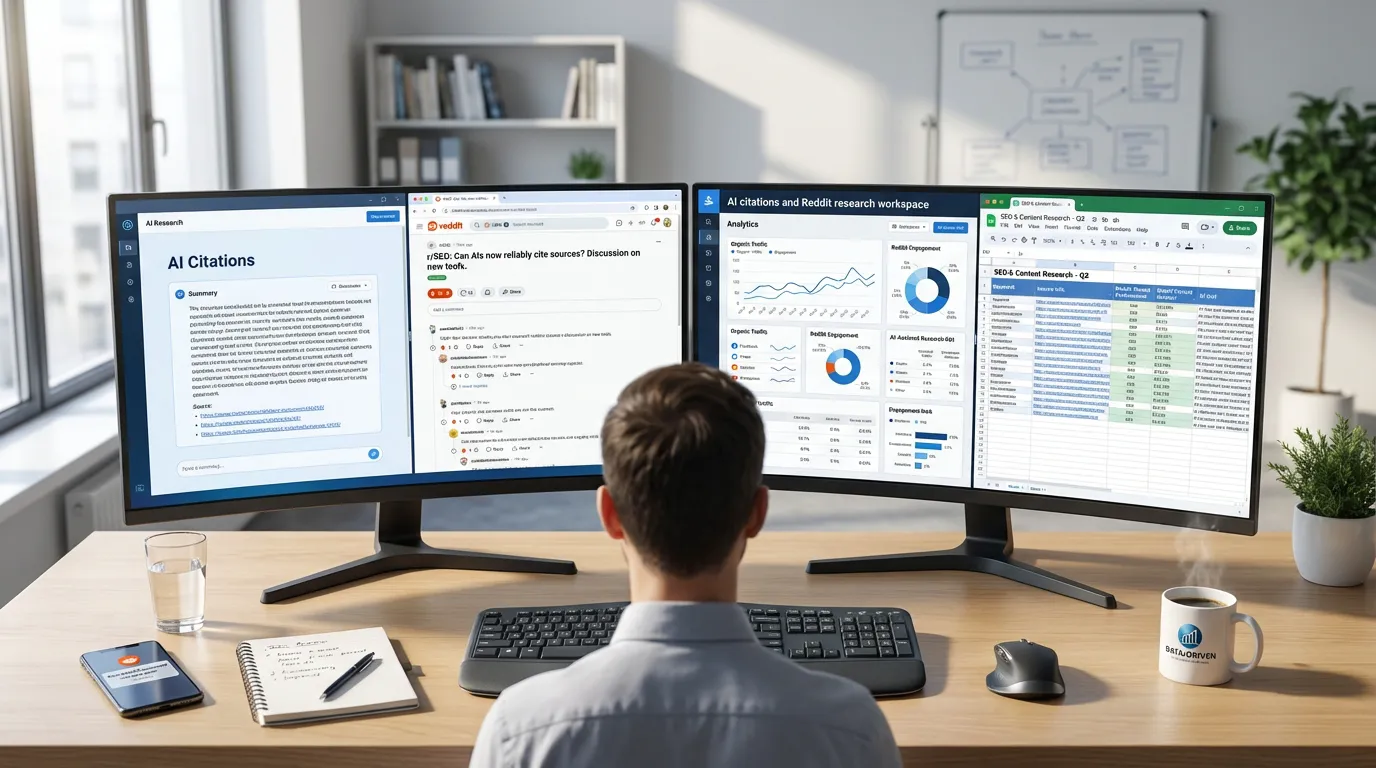 AI citations and Reddit research workspace