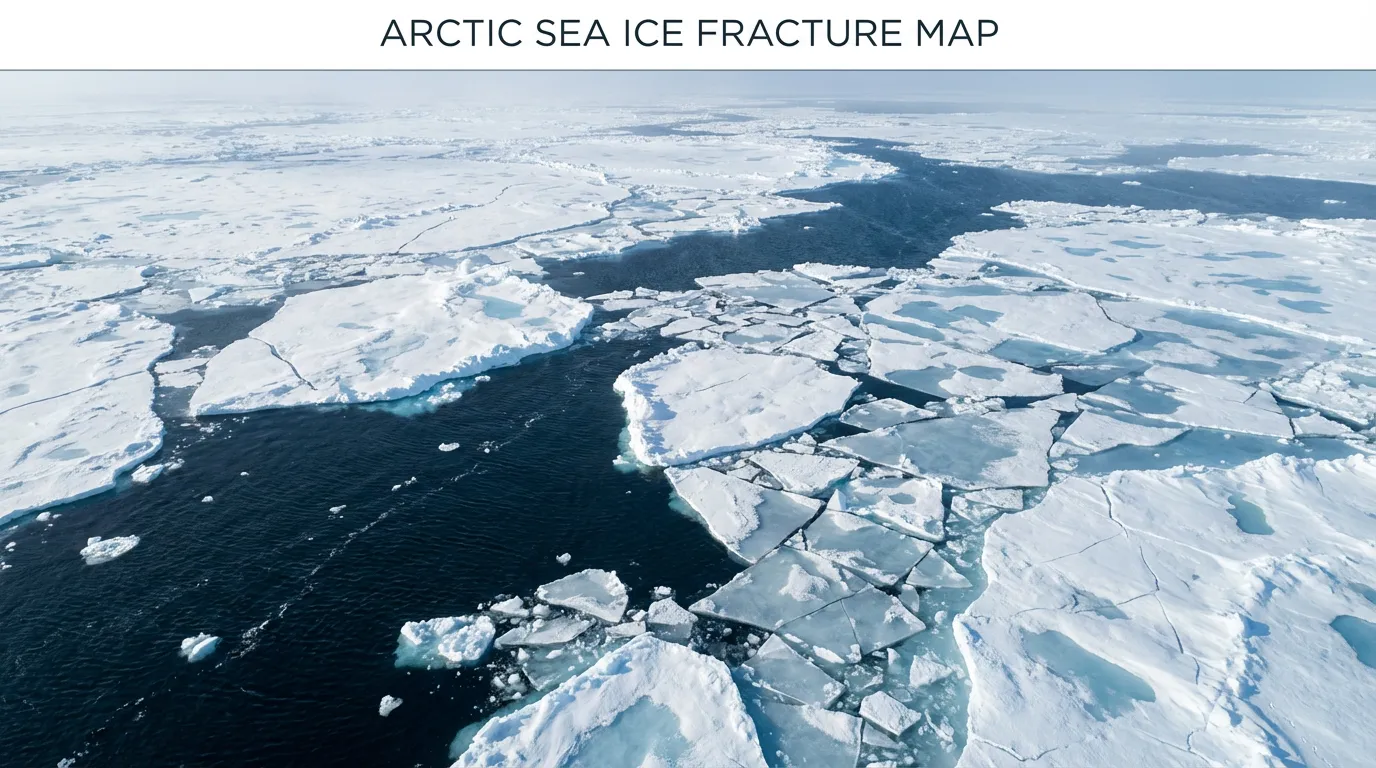 Arctic Sea Ice Fracture Map