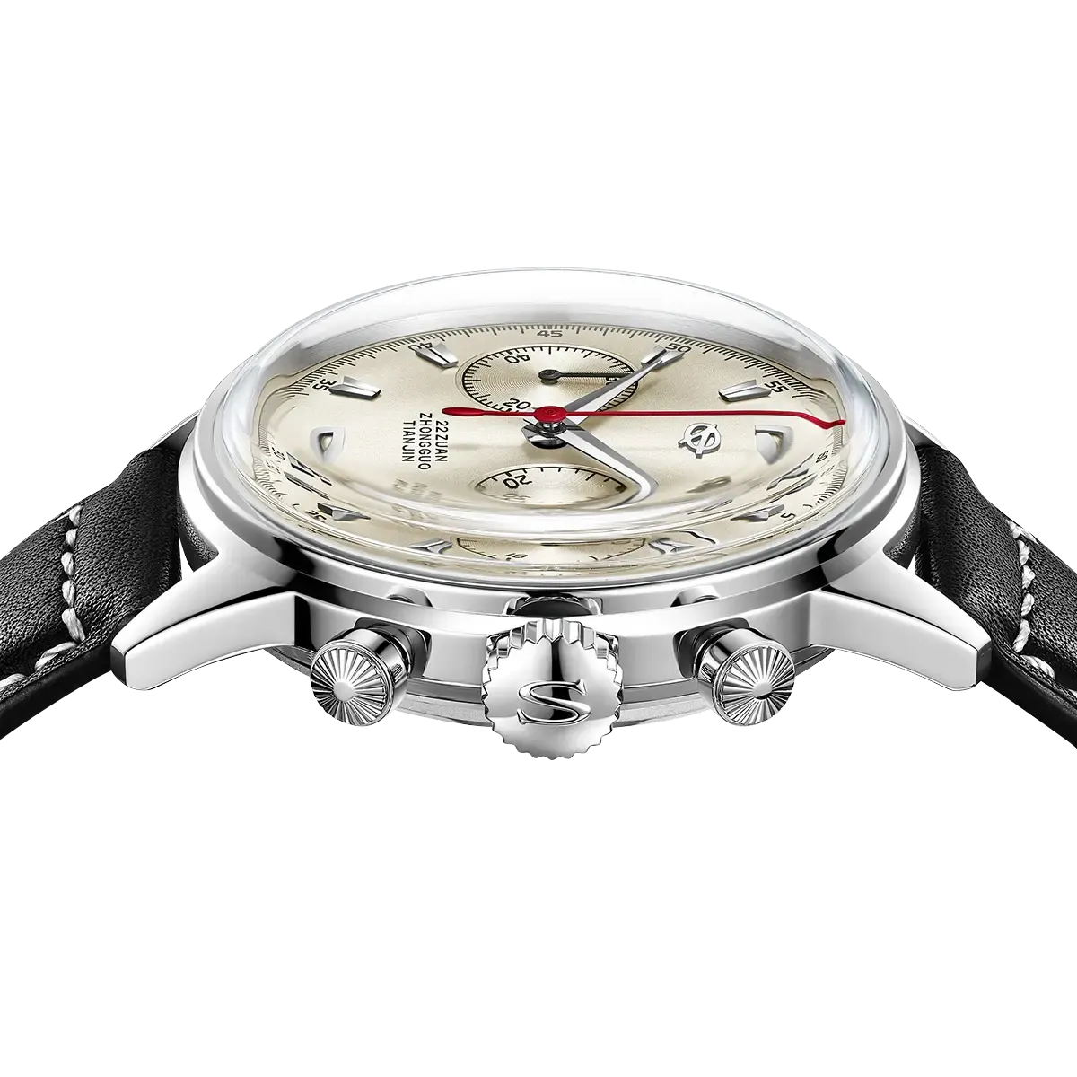 Mechanical chronograph pusher operation