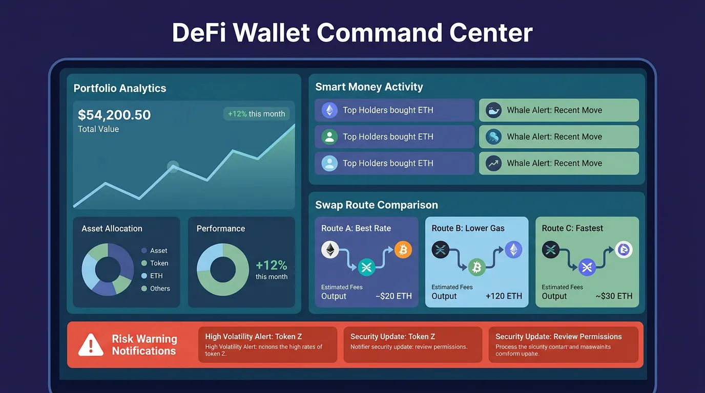 DeFi wallet command center