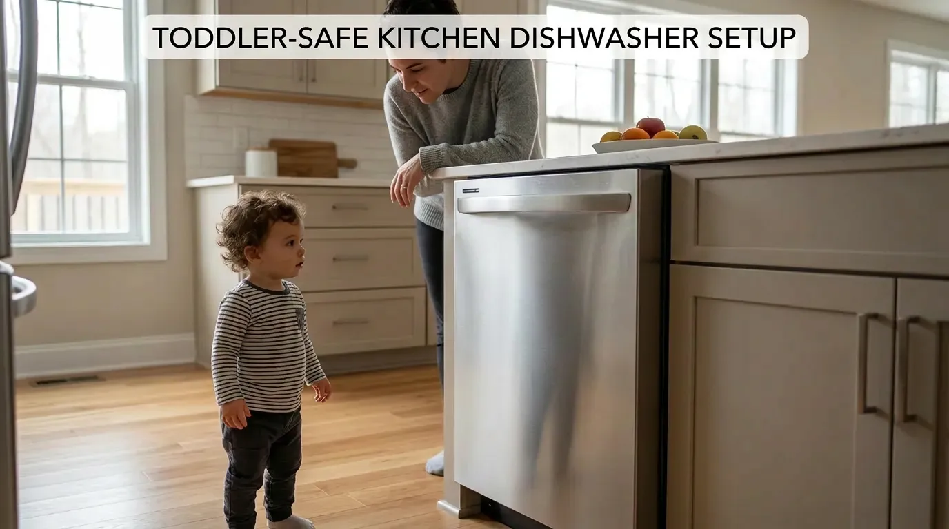 Toddler-Safe Kitchen Dishwasher Setup