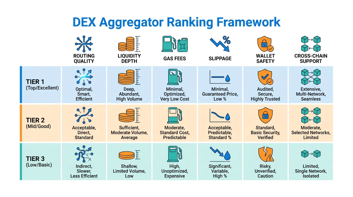DEX Aggregator Ranking Framework