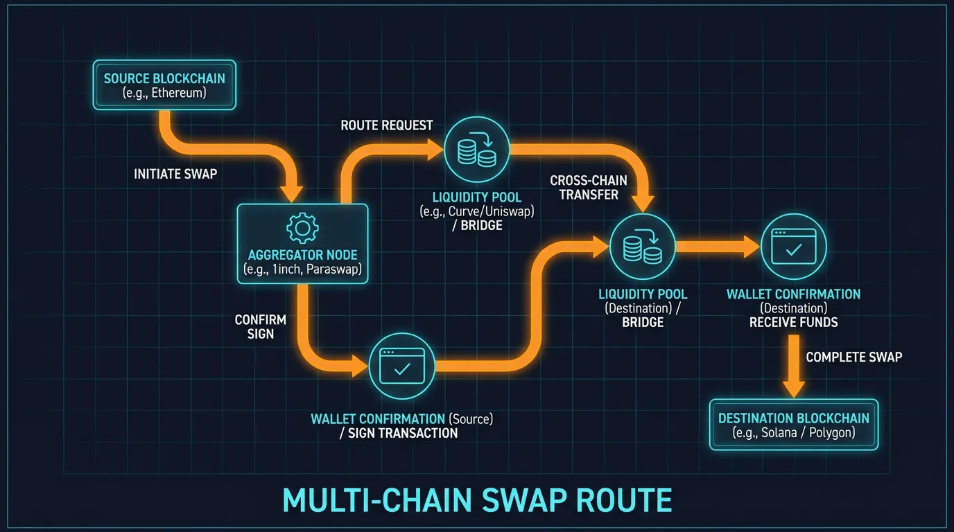 Multi-Chain Swap Route
