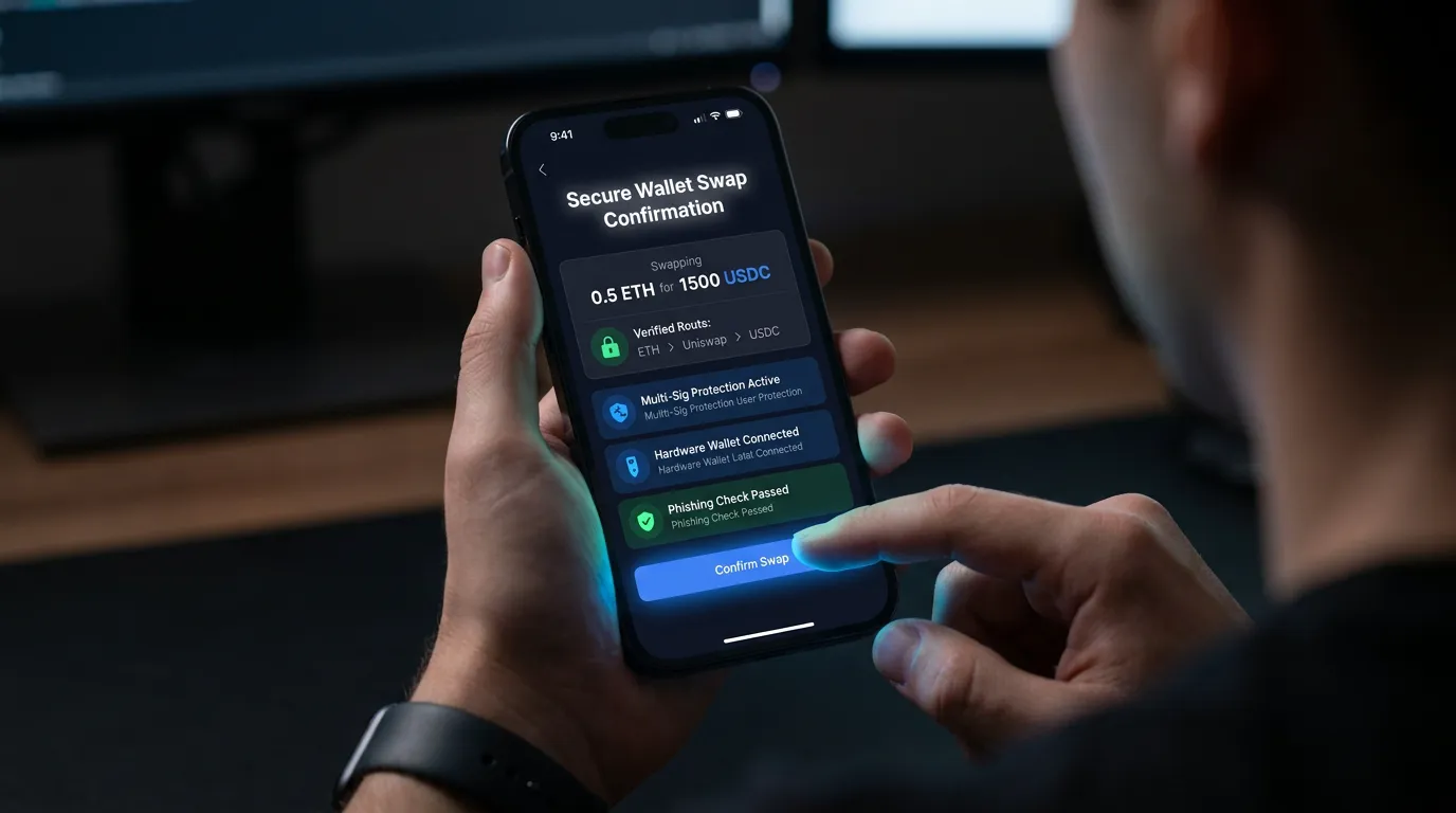 Secure Wallet Swap Confirmation