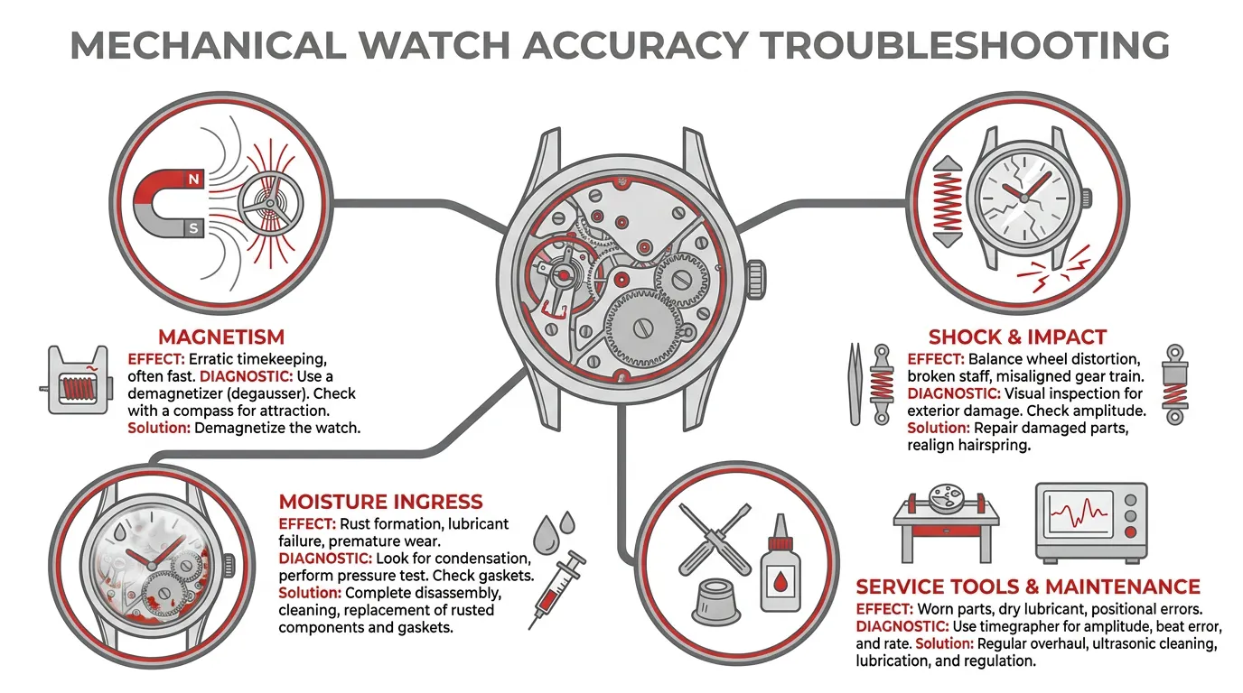 Mechanical Watch Accuracy Troubleshooting