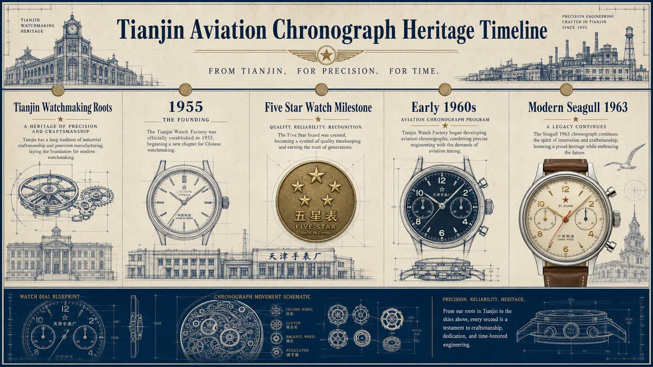 Tianjin Aviation Chronograph Heritage Timeline