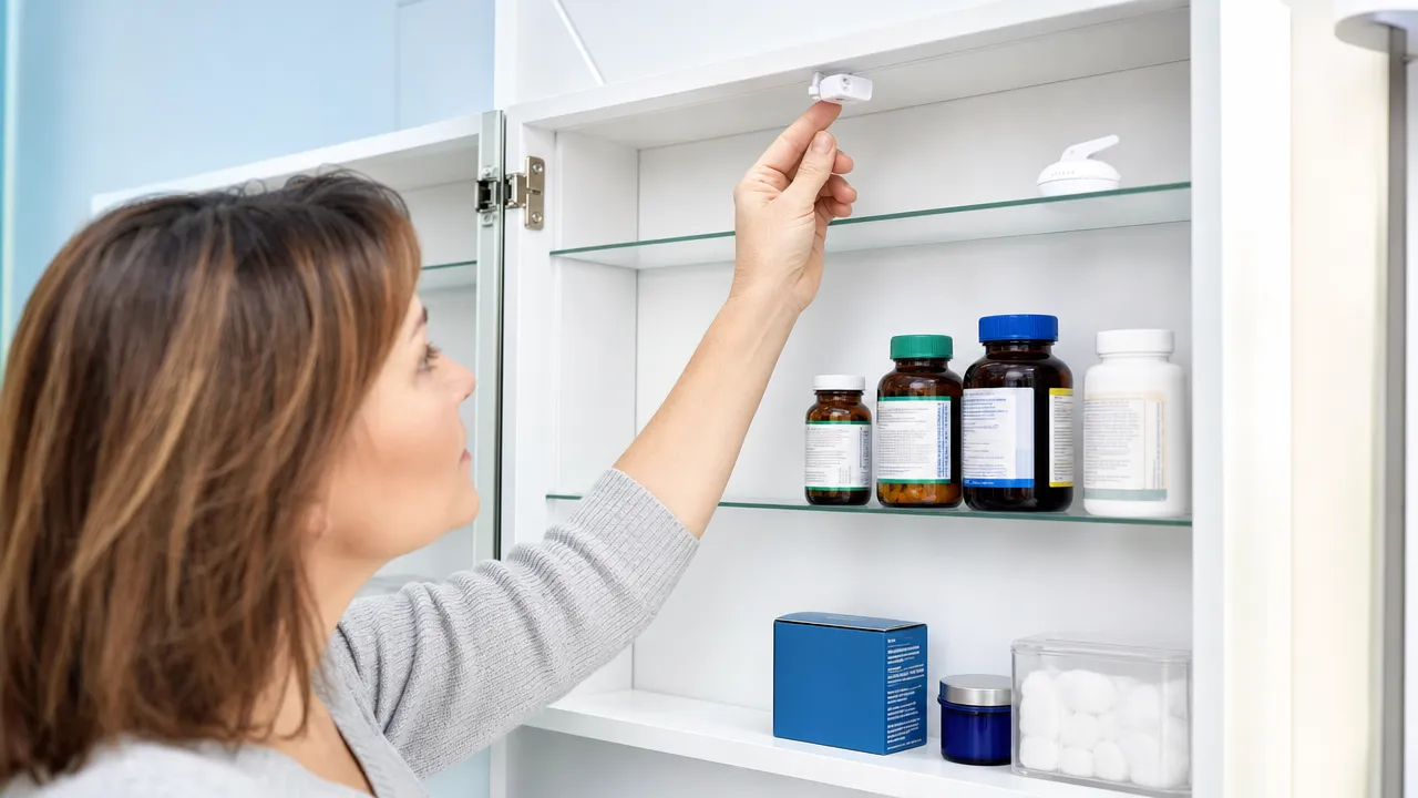 Parent checking cabinet lock installation