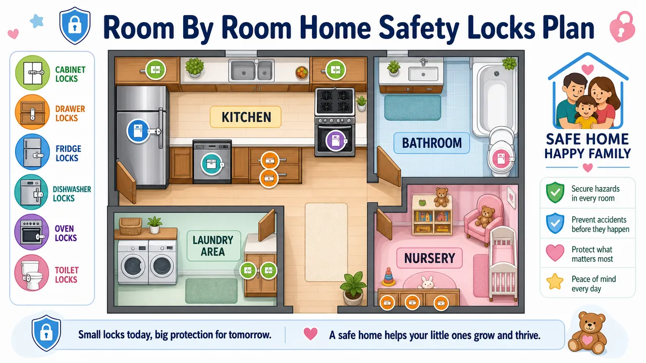 Room By Room Home Safety Locks Plan