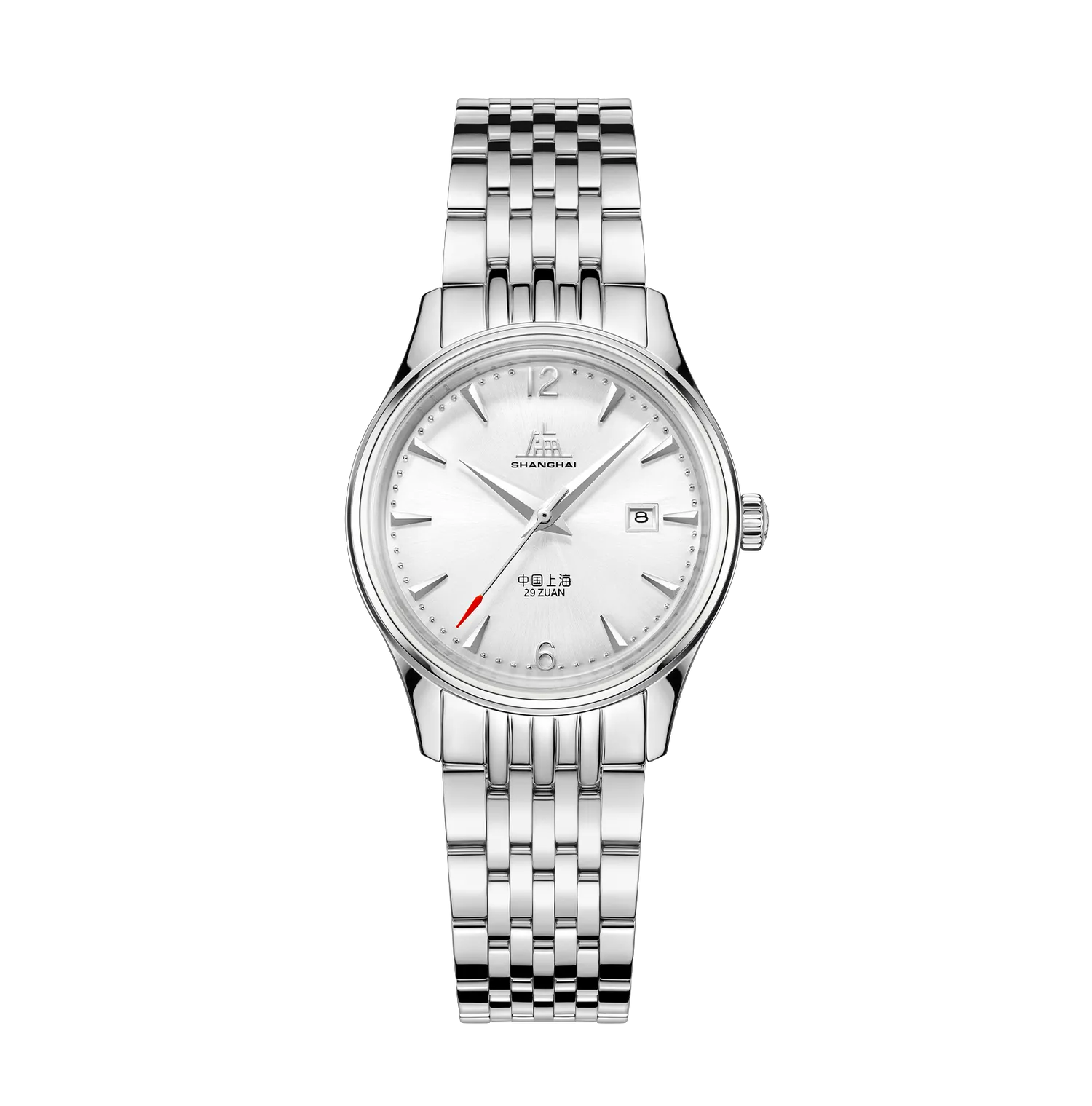 Shanghai A581 White Dial Studio Portrait