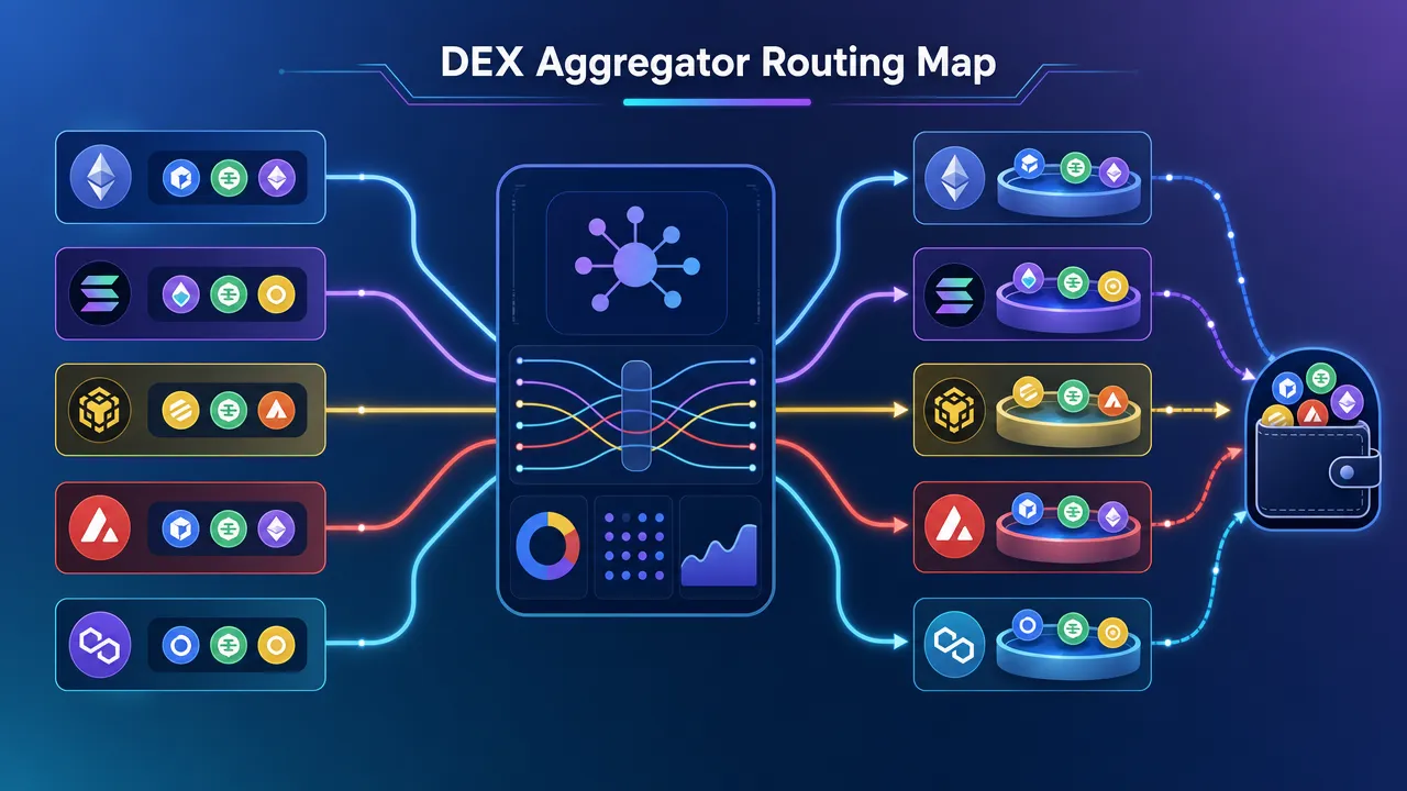 DEX Aggregator Routing Map
