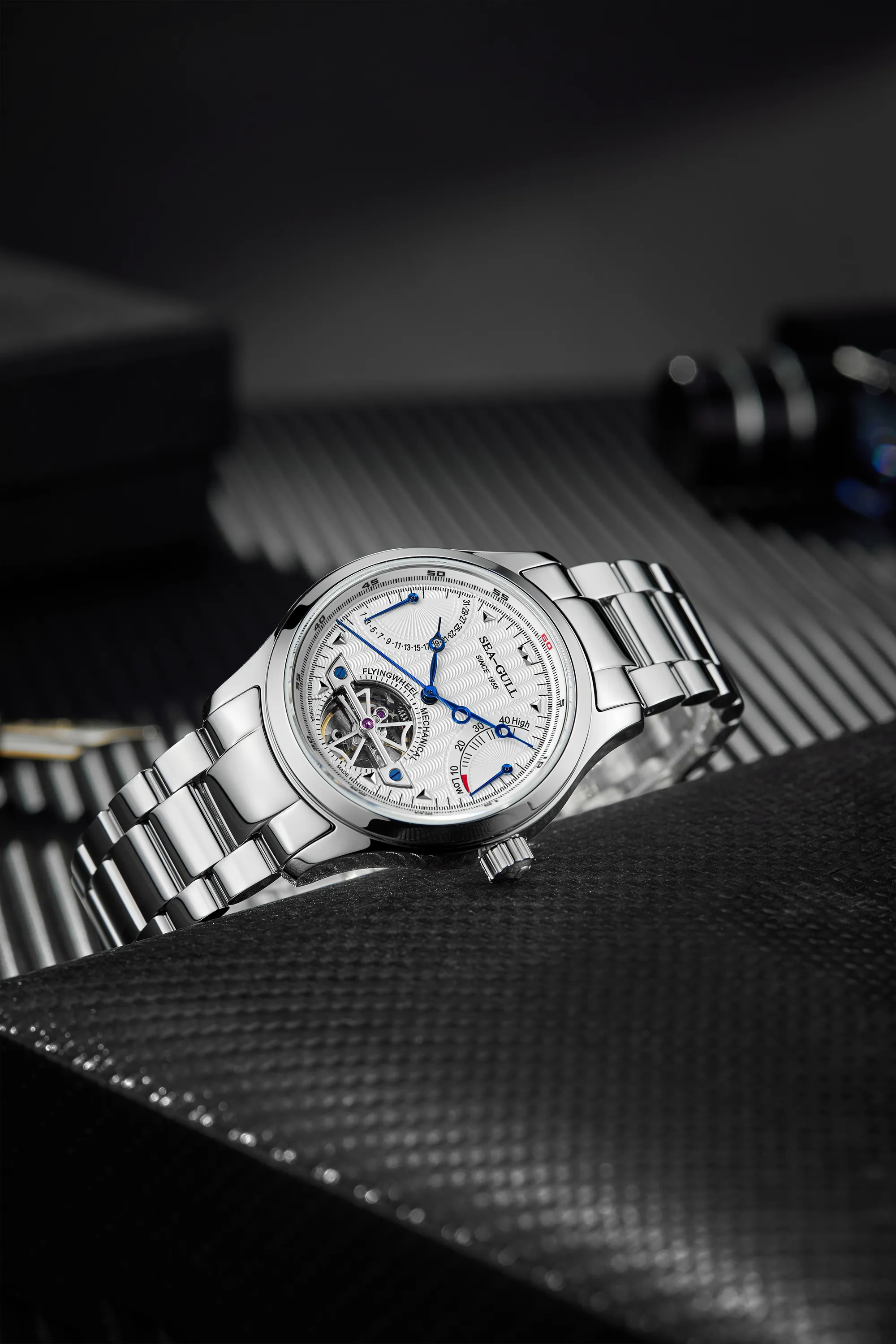 Stainless Steel Dress Watch On Wrist