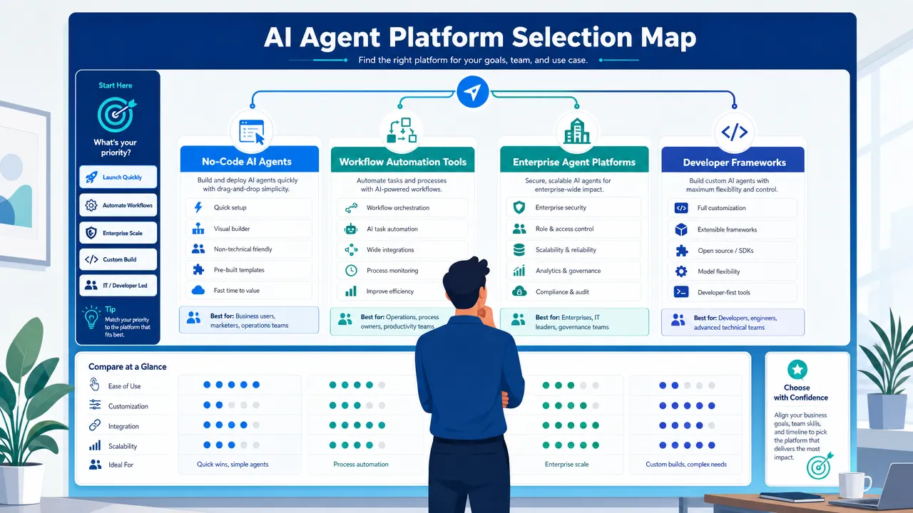 AI Agent Platform Selection Map