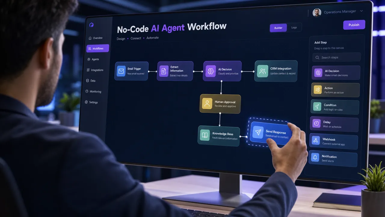 No-Code AI Agent Workflow