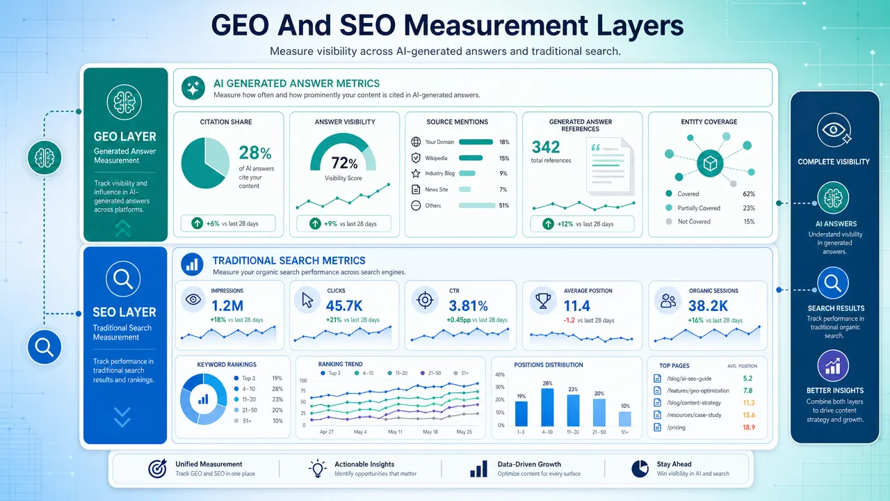 GEO And SEO Measurement Layers
