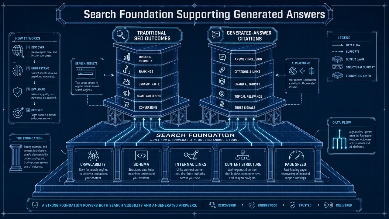 Search Foundation Supporting Generated Answers
